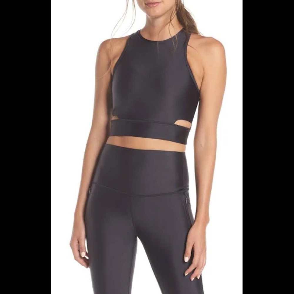 Nike Black Crop Tank Top
